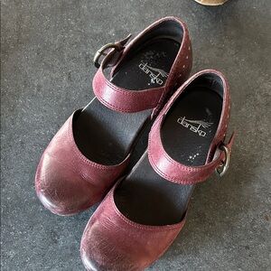 Dansko Burgundy Mules